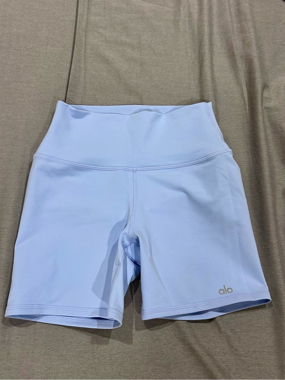 ALO Yoga 5" Airbrush High-Waist Biker Short | Light Provence Blue
